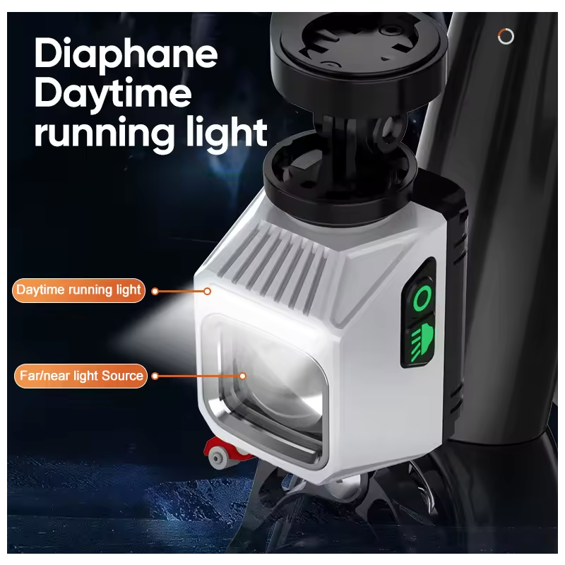 NiteBeam CL1600 Fahrrad Front Lampe Scheinwerfer universelle Montage für sicheres Nachtradeln MTB Abenteuer