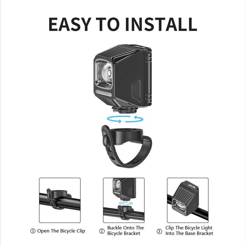 SMILING SHARK EVO1700 hängende Fahrrad-Frontlichter USB-C wiederaufladbare wasserdichte LED Fahrradlampen