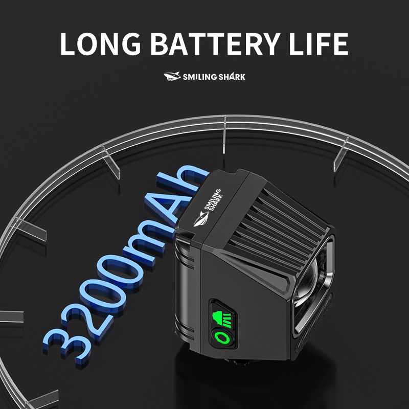 SMILING SHARK EVO1700 hängende Fahrrad-Frontlichter USB-C wiederaufladbare wasserdichte LED Fahrradlampen