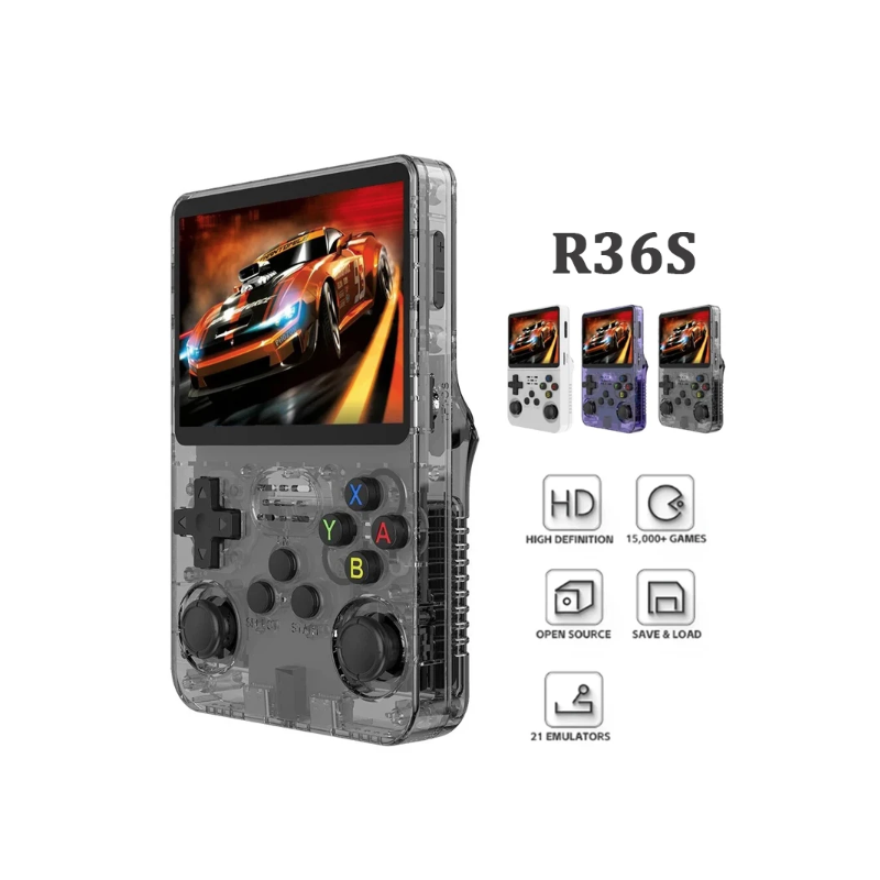 R36S Retro-Handheld-Videospielkonsole 3,5-Zoll-IPS-Bildschirm Linux-System 10.000 klassische Spiele tragbar