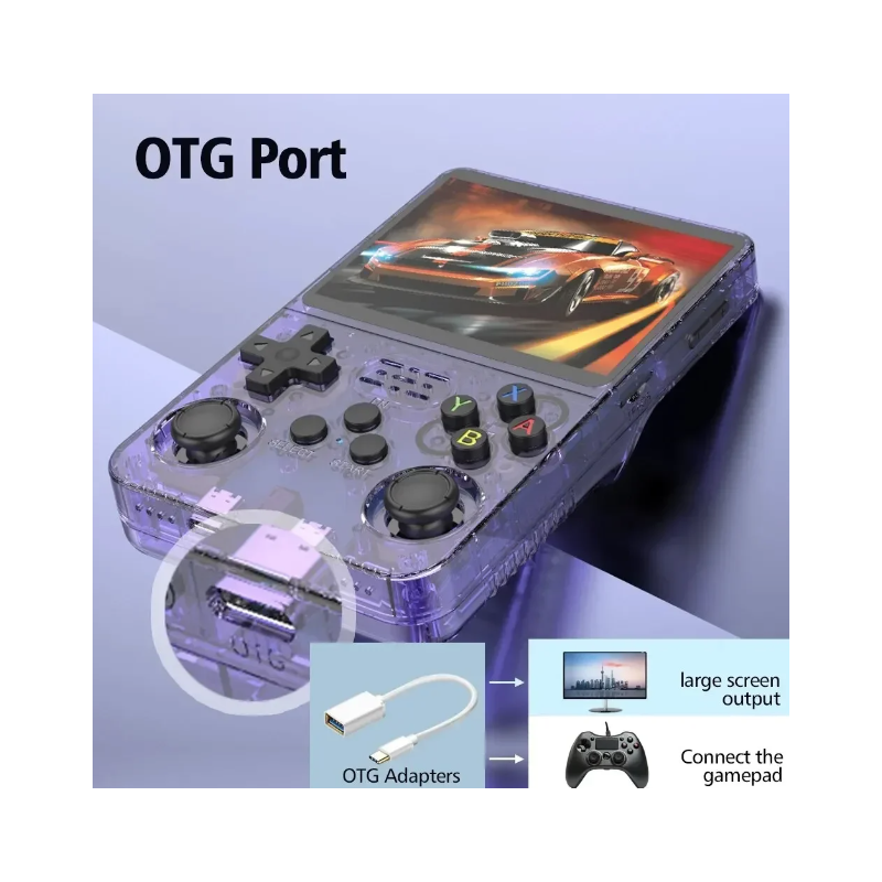 R36S Retro-Handheld-Videospielkonsole 3,5-Zoll-IPS-Bildschirm Linux-System 10.000 klassische Spiele tragbar