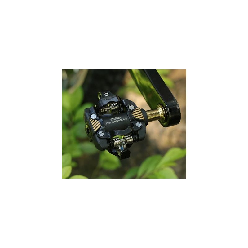 RACEWORK MTB Pedale selbstverriegelnd langlebig mit Carbon Chromstahl für Mountainbike Trailfahren Komfort