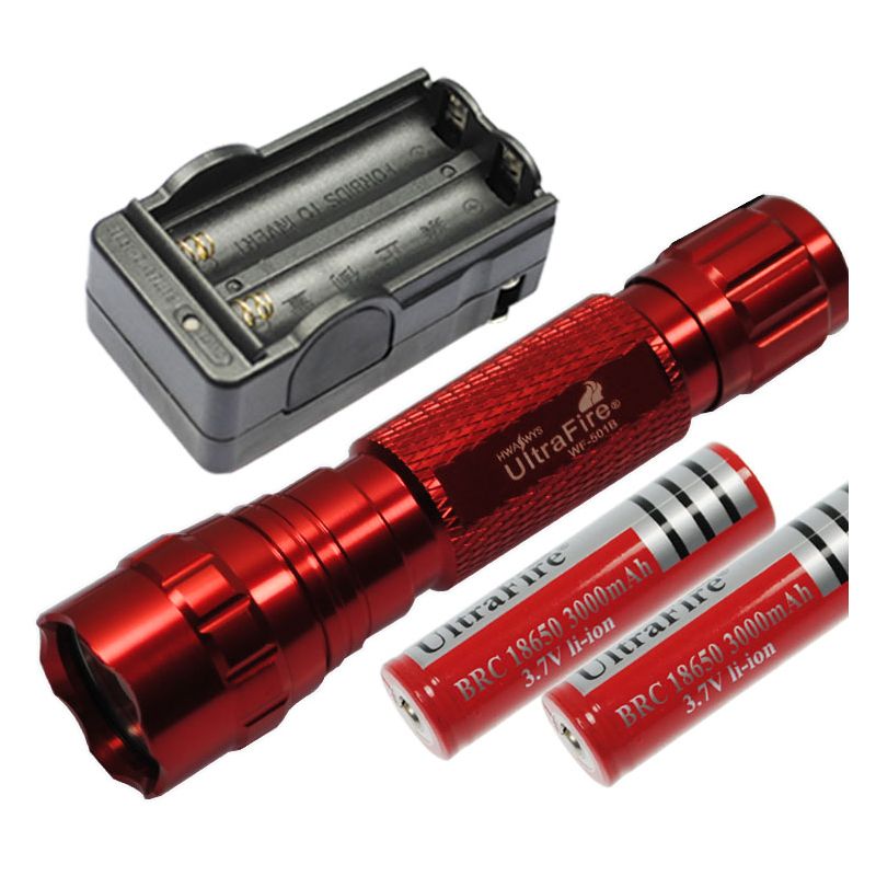 Ultrafire 501B LED Taschenlampe 1300 Lumen wiederaufladbar robust langlebig ideal für Outdoor-Abenteuer