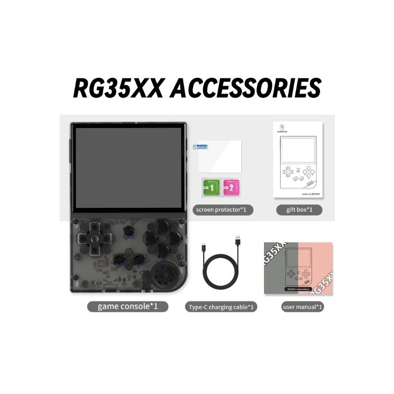 Erleben Sie Gaming-Nostalgie mit ANBERNIC RG35XX Retro Handheld Spielekonsole und lebendigem 3,5-Zoll-IPS-Display