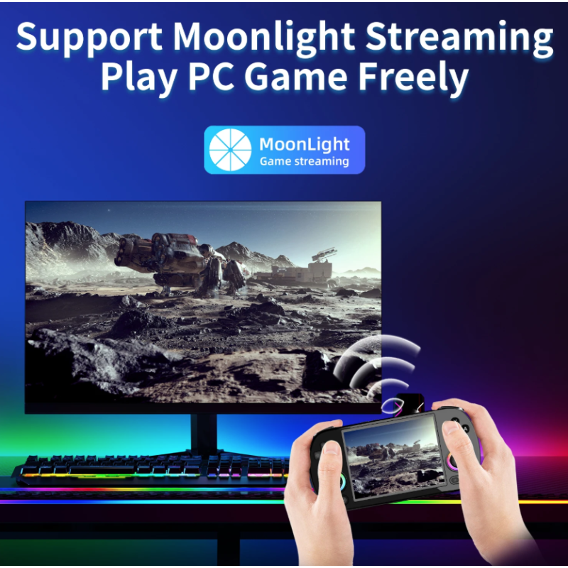 ANBERNIC RG40XX H Handheld-Spielkonsole: Linux 64-Bit, 4.0 Zoll IPS, Retro-Gaming pur!