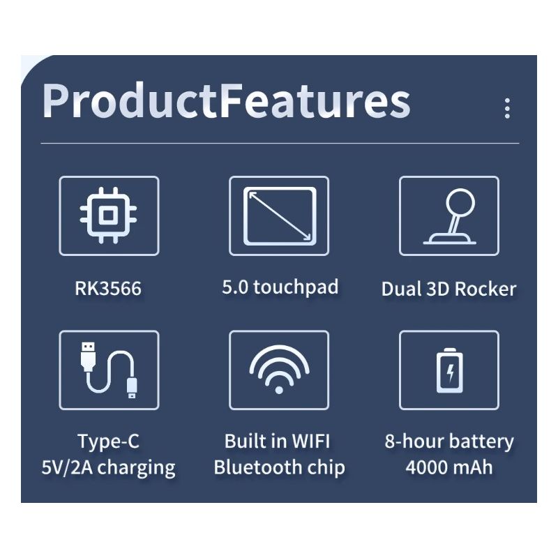 POWKIDDY RGB10 MAX3 Retro Handheld-Konsole 5 Zoll IPS RK3566 Nostalgisches Gaming Open-Source 1280x720