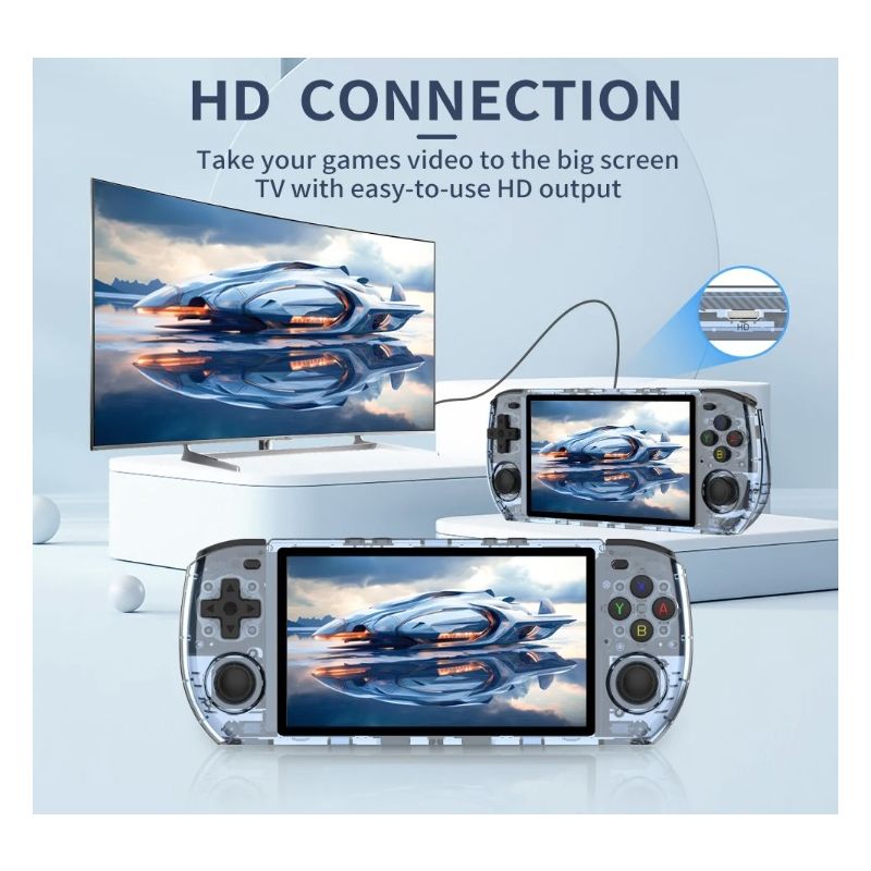POWKIDDY RGB10 MAX3 Retro Handheld-Konsole 5 Zoll IPS RK3566 Nostalgisches Gaming Open-Source 1280x720