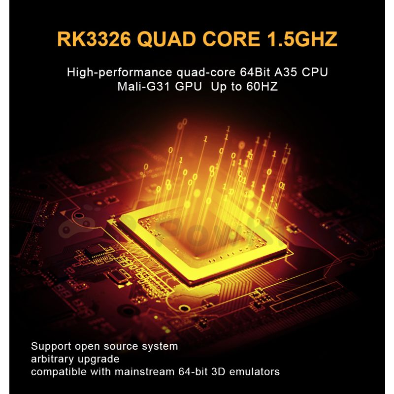 POWKIDDY RGB20S Handheld-Spielkonsole Retro-Gaming 3,5 Zoll HD-Display Geschenk für Kinder immersive Grafiken