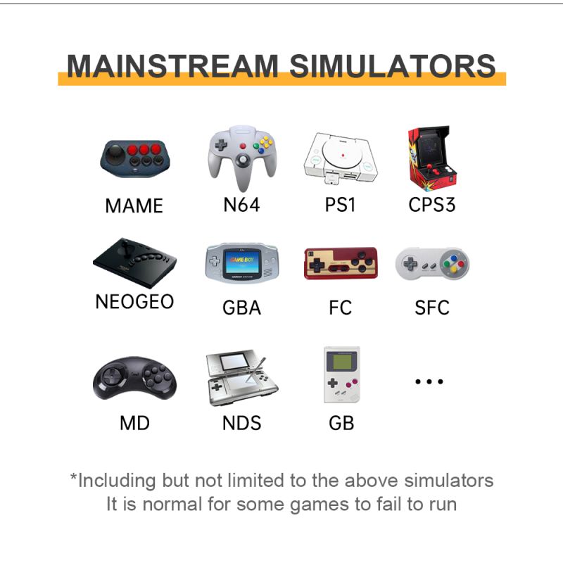 POWKIDDY RGB20S Handheld-Spielkonsole Retro-Gaming 3,5 Zoll HD-Display Geschenk für Kinder immersive Grafiken