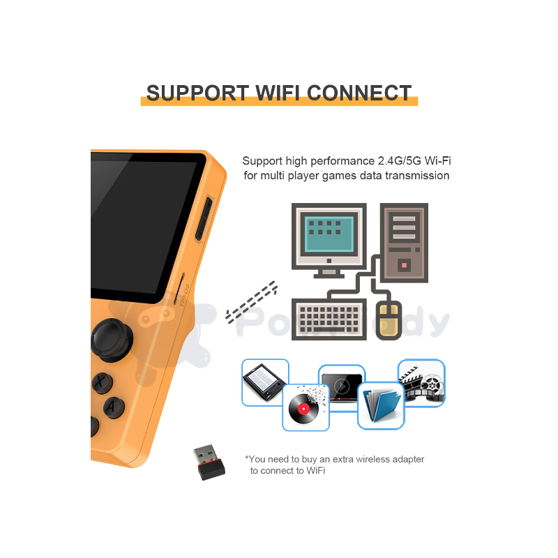 POWKIDDY RGB20S Retro-Gaming Handheld-Konsole RK3326 mit 3,5-Zoll-4:3-IPS-Bildschirm für nostalgisches Gaming