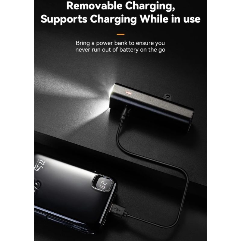 ROCKBROS RHL-1000LUMEN Fahrrad-Frontlicht 1000 Lumen Aluminiumlegierung regendicht Typ-C wiederaufladbar