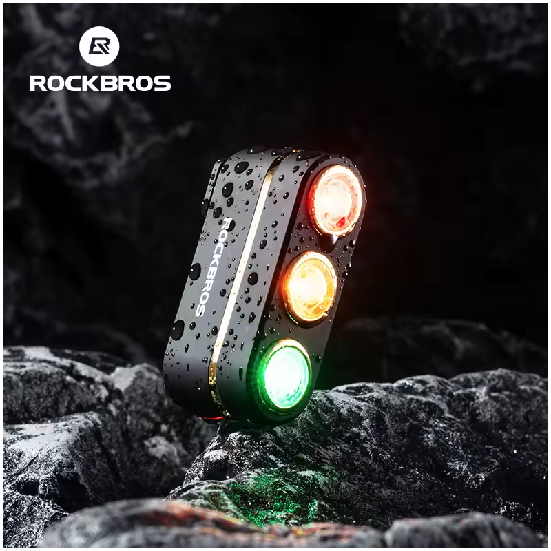 ROCKBROS Smart Fahrrad Rücklicht IP64, Bremslicht, Type-C. Sichtbarkeit & Sicherheit beim Radfahren!