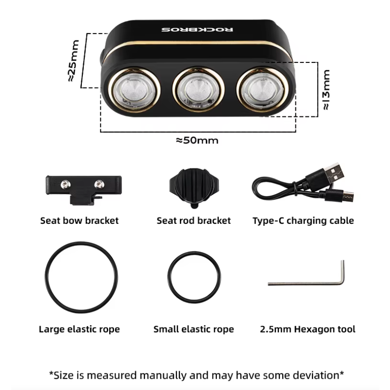 ROCKBROS Smart Fahrrad Rücklicht IP64, Bremslicht, Type-C. Sichtbarkeit & Sicherheit beim Radfahren!