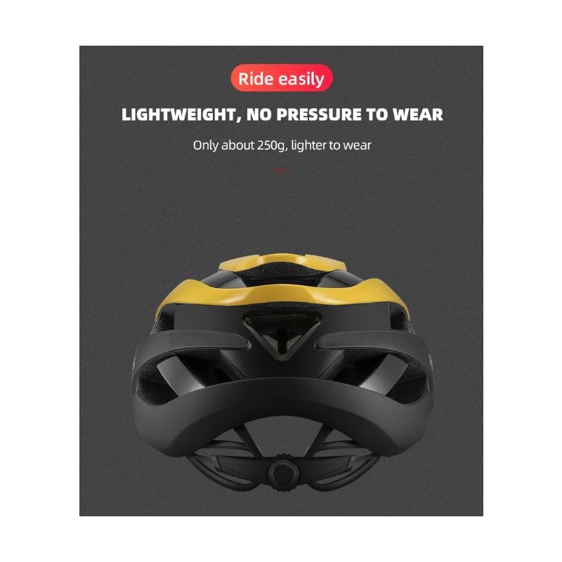 ROCKBROS Fahrradhelm Ultraleichter Stoßfester Helm mit Anti-Schweiß Technologie Langlebiges Fahrradzubehör