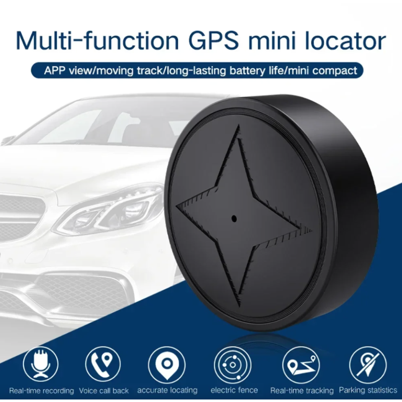 Mini GPS Tracker mit starkem Magnetfuß und langer Akkulaufzeit Ideal für Auto Motorrad LKW Echtzeit-Tracking