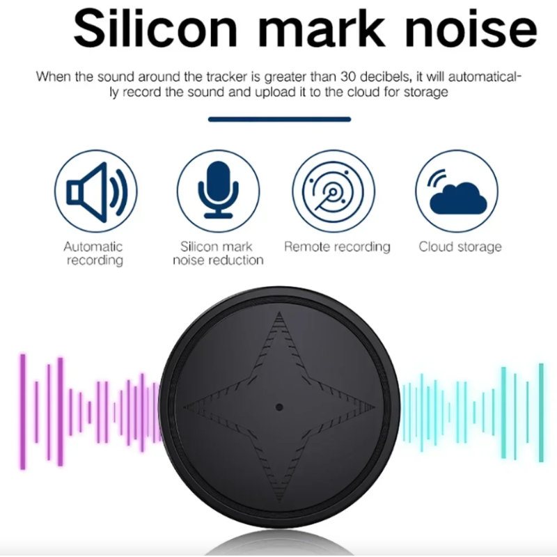 Mini GPS Tracker mit starkem Magnetfuß und langer Akkulaufzeit Ideal für Auto Motorrad LKW Echtzeit-Tracking