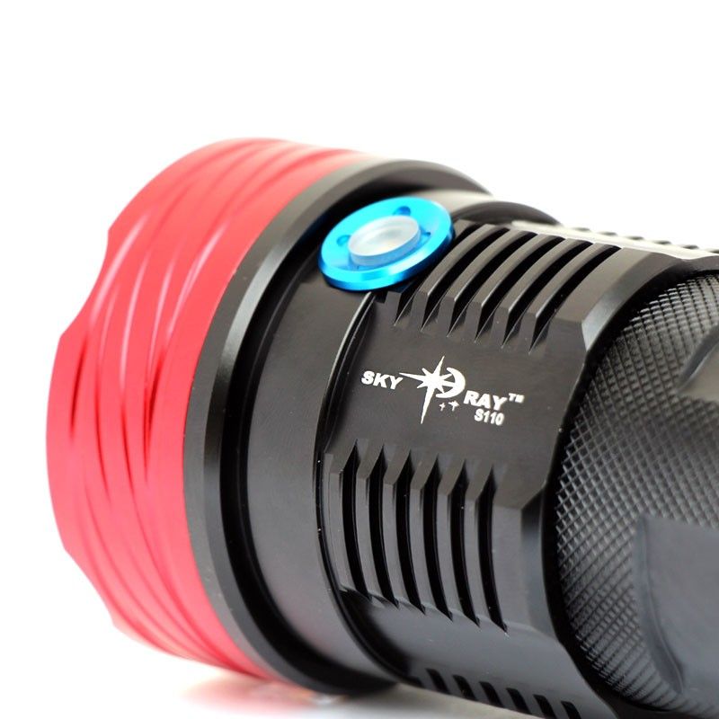 Sky Ray S110 LED Taschenlampe 10000 Lumen 6061t Aluminiumlegierung wasserdicht ideal für Abenteurer Versand Gratis