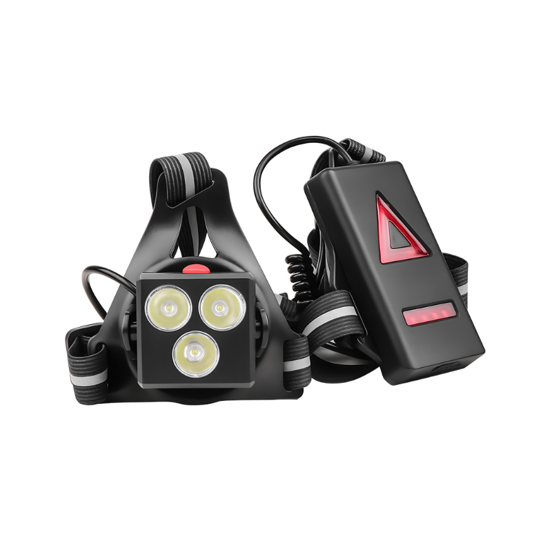 Lauflicht LED-Brustlicht mit Rückenwarnlicht, 90° verstellbar, wasserdicht & ultraleuchtend für Nachtlauf!