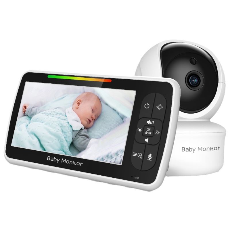 5 Zoll Baby Monitor Kamera SM650 Babysicherheit HD 720P Tragbarer Video Monitor mit langer Akkulaufzeit