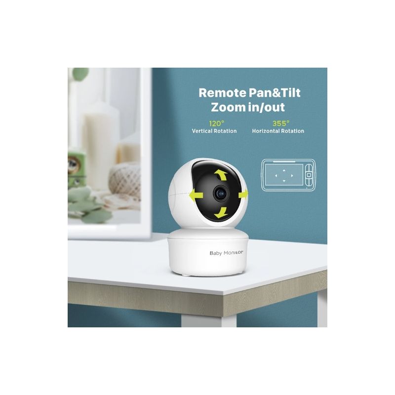 5 Zoll Baby Monitor Kamera SM650 Babysicherheit HD 720P Tragbarer Video Monitor mit langer Akkulaufzeit