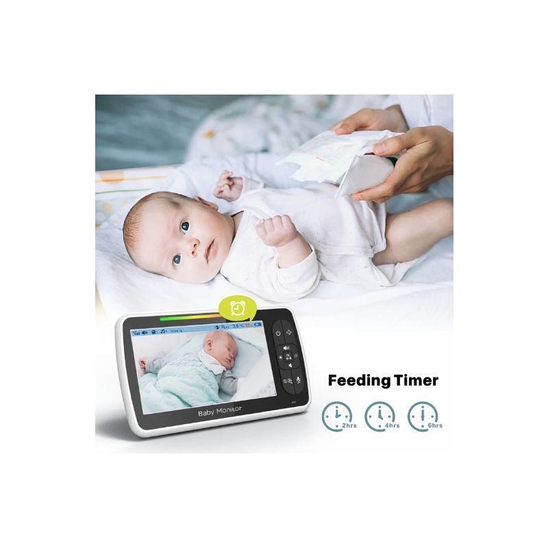 5 Zoll Baby Monitor Kamera SM650 Babysicherheit HD 720P Tragbarer Video Monitor mit langer Akkulaufzeit