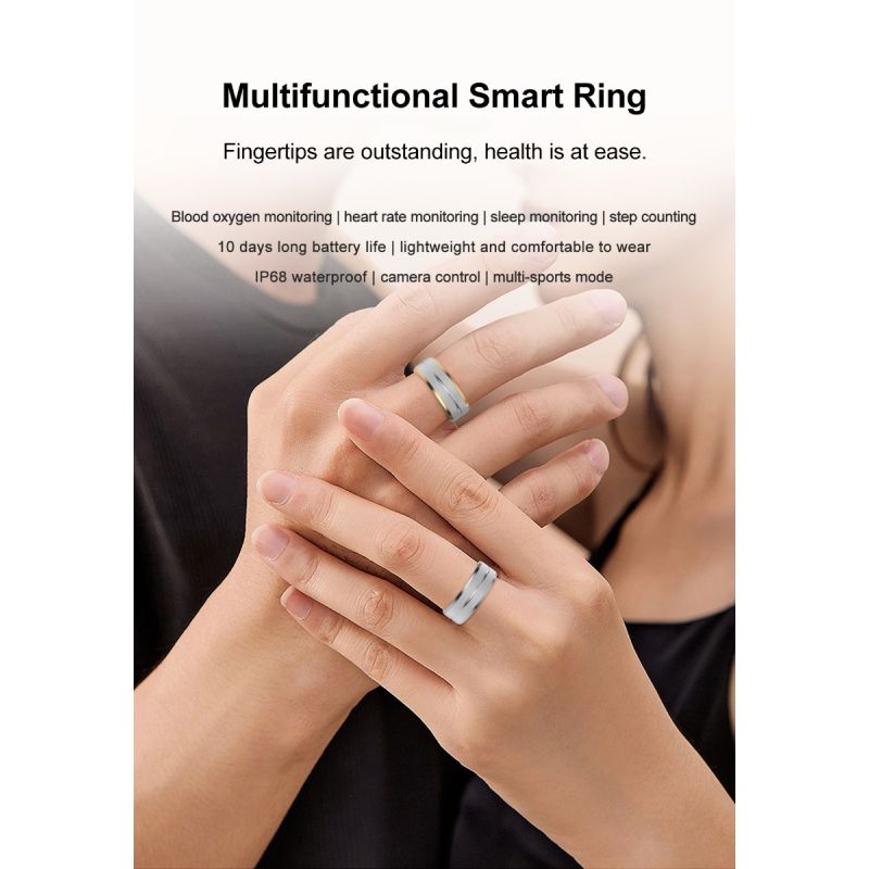 Multifunktionaler Smart Ring für Gesundheitsüberwachung mit Herzfrequenz und Schlafanalyse modisches Accessoire