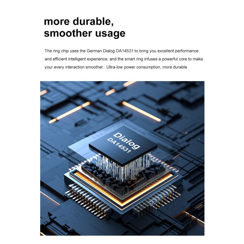 Multifunktionaler Smart Ring für Gesundheitsüberwachung mit Herzfrequenz und Schlafanalyse modisches Accessoire