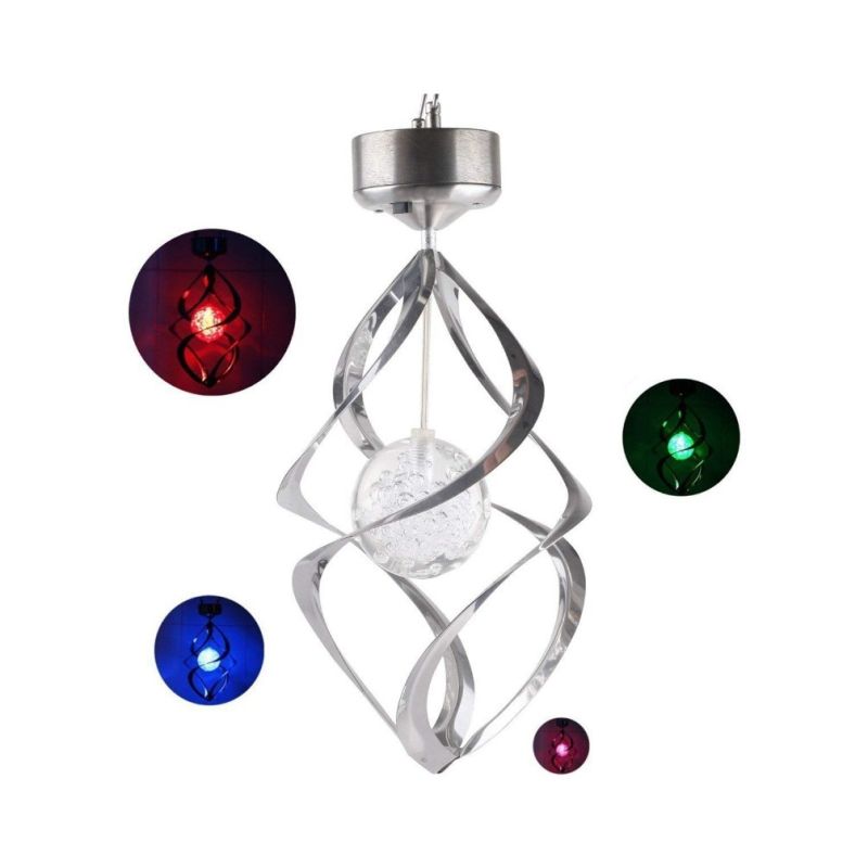 LED-Solar-Windspiel Außendekoration mit Farbwechsel LED-Leuchten wetterfestes Design für zauberhaftes Außenambiente