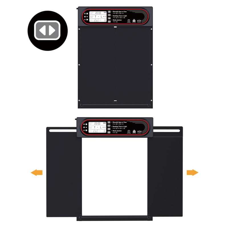 Solartür Hühnerstall USB-aufladbare Tür einfache Installation Solarbetriebene Hühnertür stressfreie Verwaltung