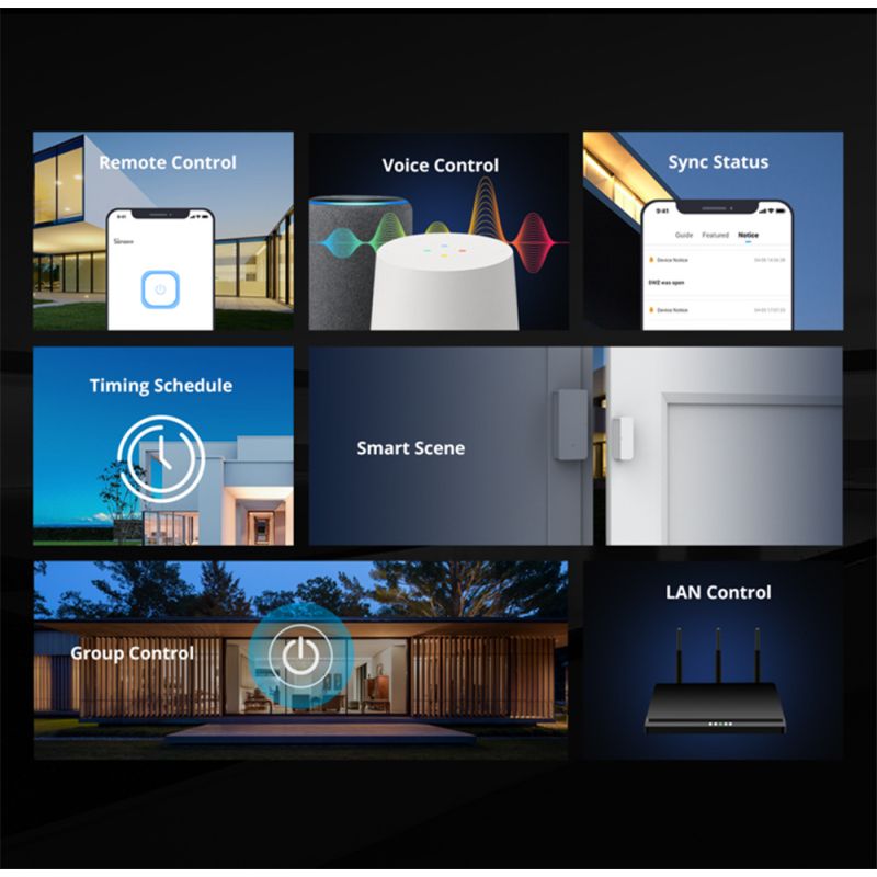 SONOFF Basic R2 WLAN-Schaltermodul Universal-WLAN-Unterbrecher mit Alexa Timer DIY Smart Home Fernsteuerung