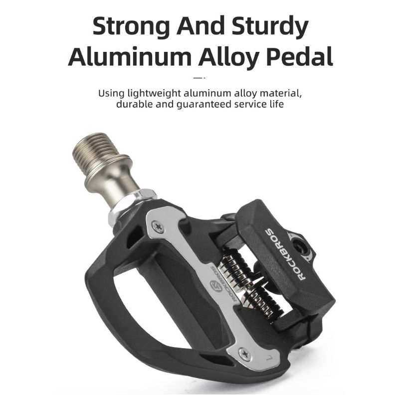 ROCKBROS SPD-SL Rennradpedale Ultraleichte Aluminiumlegierung Abgedichtete Lagerpedale Langstrecken Zubehör