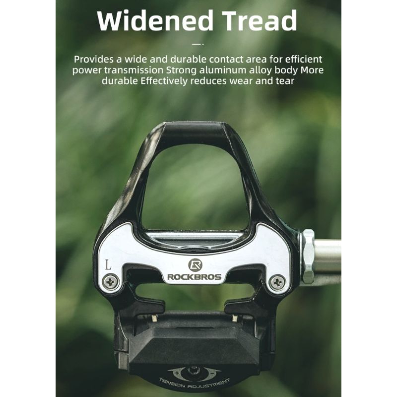 ROCKBROS SPD-SL Rennradpedale Ultraleichte Aluminiumlegierung Abgedichtete Lagerpedale Langstrecken Zubehör