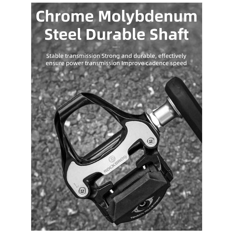 ROCKBROS SPD-SL Rennradpedale Ultraleichte Aluminiumlegierung Abgedichtete Lagerpedale Langstrecken Zubehör