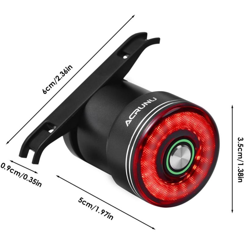 Smartes Fahrrad Rücklicht mit Bremsinduktion, wasserdicht & USB aufladbar – Sicherheit für Radfahrer