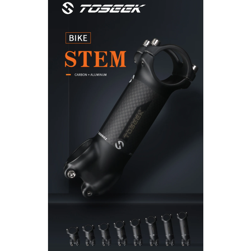 TOSEEK Fahrrad Lenker Vorbau 28.6mm 31.8mm Aluminium Carbon einstellbarer Winkel leicht langlebig MTB Zubehör