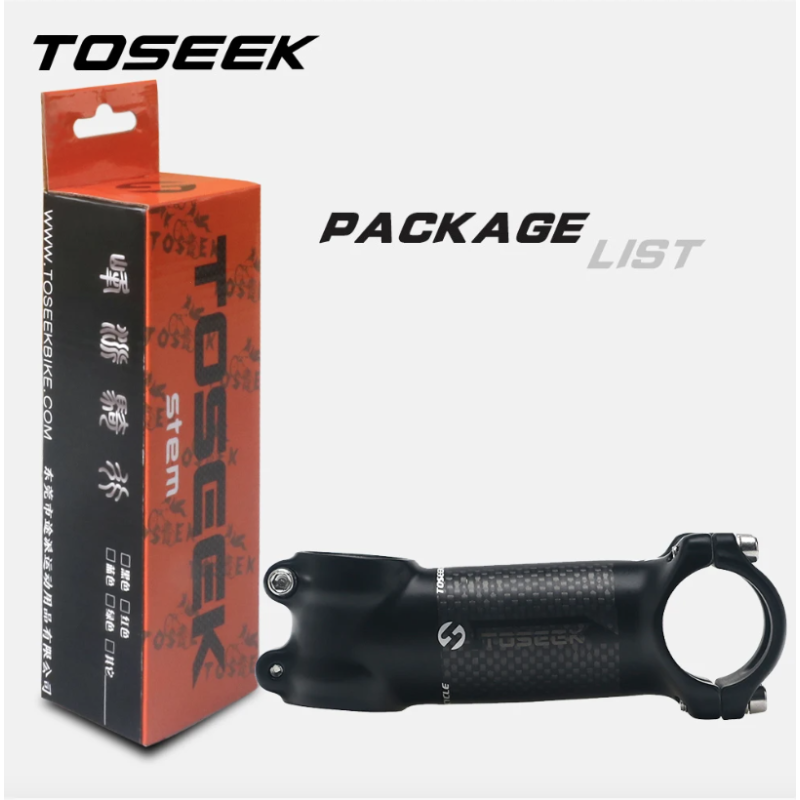 TOSEEK Fahrrad Lenker Vorbau 28.6mm 31.8mm Aluminium Carbon einstellbarer Winkel leicht langlebig MTB Zubehör