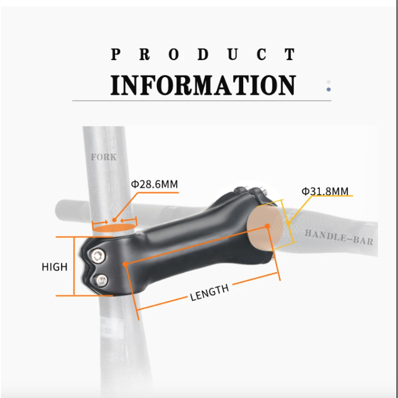 TOSEEK Fahrrad Lenker Vorbau 28.6mm 31.8mm Aluminium Carbon einstellbarer Winkel leicht langlebig MTB Zubehör