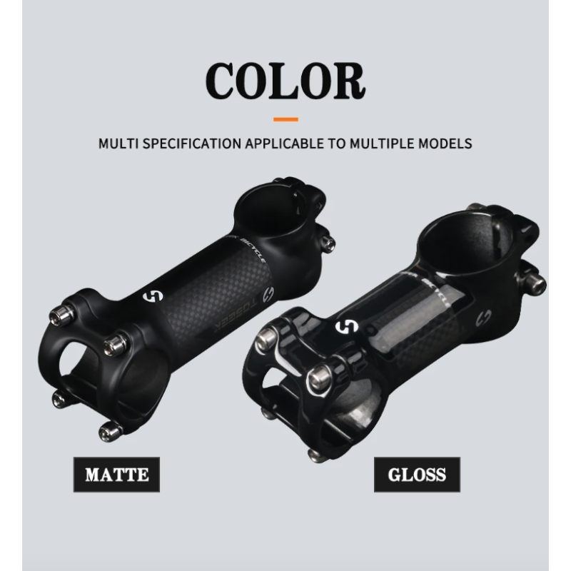 TOSEEK Fahrrad Lenker Vorbau 28.6mm 31.8mm Aluminium Carbon einstellbarer Winkel leicht langlebig MTB Zubehör