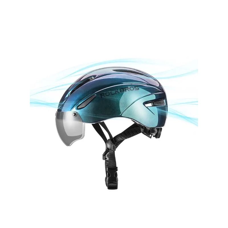 ROCKBROS Fahrradhelm mit LED-Licht ultraleichtes Design Mountainbike-Helm für Radfahrsicherheit und Sichtbarkeit