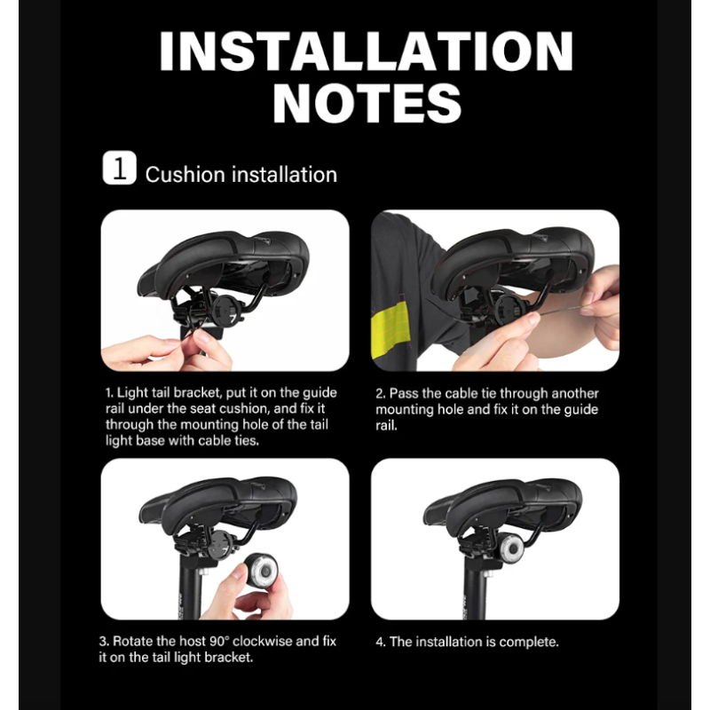 TOWILD TL03Pro LED Fahrradrücklicht ABS Stilvolles Fahrradzubehör mit Bremssensor für Sichtbarkeit