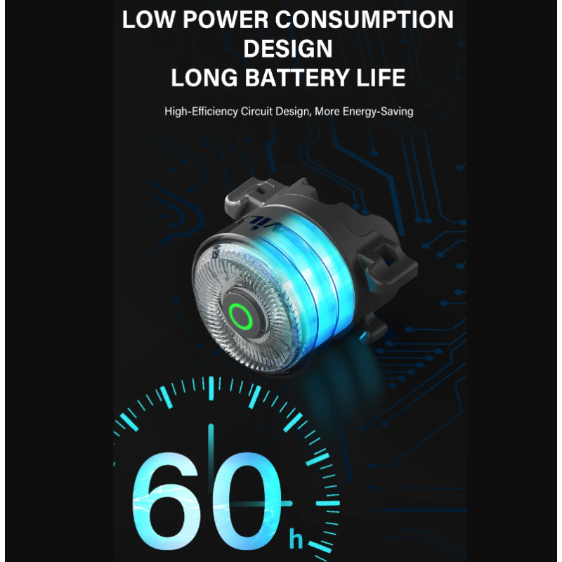 TOWILD TL03Pro LED Fahrradrücklicht ABS Stilvolles Fahrradzubehör mit Bremssensor für Sichtbarkeit