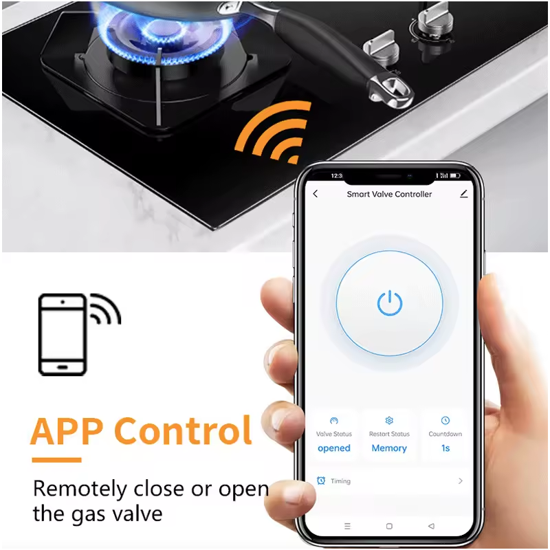 Tuya WiFi Smart Ventil: Wasserhahn & Gasventil Steuerung mit Timer, App & Sprachsteuerung für Smart Home