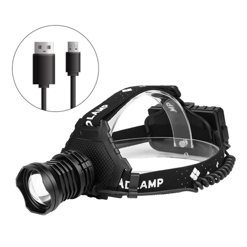 Leistungsstarker XHP70 LED-Scheinwerfer 8000LM USB-wiederaufladbar wasserdicht perfekt für Nachtfischen Camping
