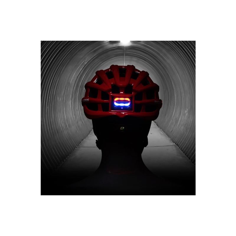 ROCKBROS ultraleichter Fahrradhelm mit integrierter Sicherheitsbeleuchtung USB-Ladung ideal für MTB Helm