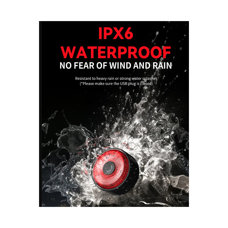 Entdecken Sie das TOWILD TL03 LED Fahrradrücklicht Fahrradzubehör mit Bremsensensor fünf Blitzmodi und Verkehrssicherheit