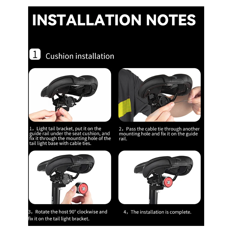 TOWILD TL05 LED-Fahrradlicht mit smartem Bremssensor Wasserdichtes Rücklicht USB-ladbar 100h Akkulaufzeit