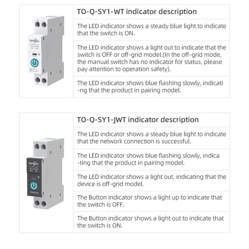 TUYA WiFi Smart Circuit Breaker 63A für Smart Home | Ferngesteuerte DIN-Schiene, Automatisierung & Sicherheit