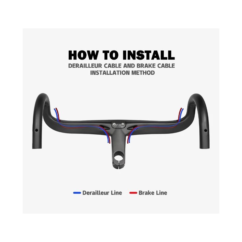 TOSEEK TR5500 Rennradlenker Vollcarbon ultraleicht matt schwarz präzise Steuerung Premium Fahrradzubehör