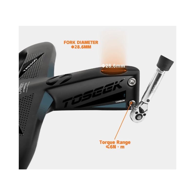 TOSEEK TR5500 Rennradlenker Vollcarbon ultraleicht matt schwarz präzise Steuerung Premium Fahrradzubehör