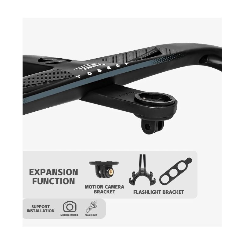 TOSEEK TR5500 Rennradlenker Vollcarbon ultraleicht matt schwarz präzise Steuerung Premium Fahrradzubehör